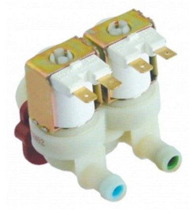 Válvula magnética doble recto 230VAC entrada 3/4" reducción entrada A 10l/min
