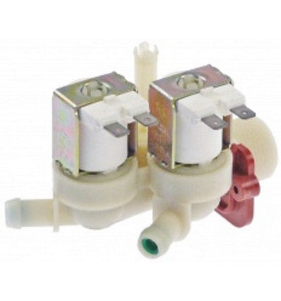 Válvula magnética triple recto 230VAC entrada 3/4" salida 11,5mm T máx 90°C TP plástico